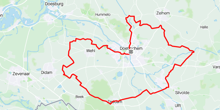 Route Parijs is nog ver - 60km - wielercafes.nl