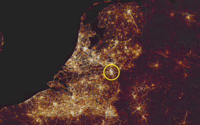 Heatmap fietsend Nederland - wielercafes.nl (1.2) _Strava